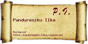 Pandureszku Ilka névjegykártya